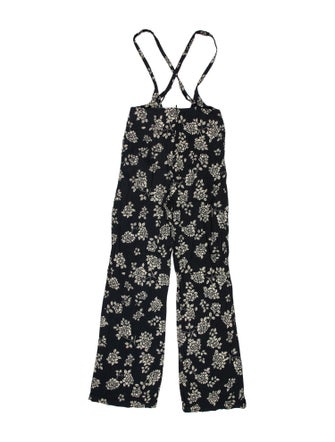 Flynn Skye Floral Print Plunge Neckline Jumpsuit