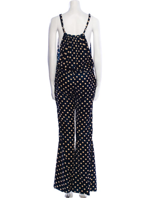 Flynn Skye Polka Dot Print Scoop Neck Jumpsuit
