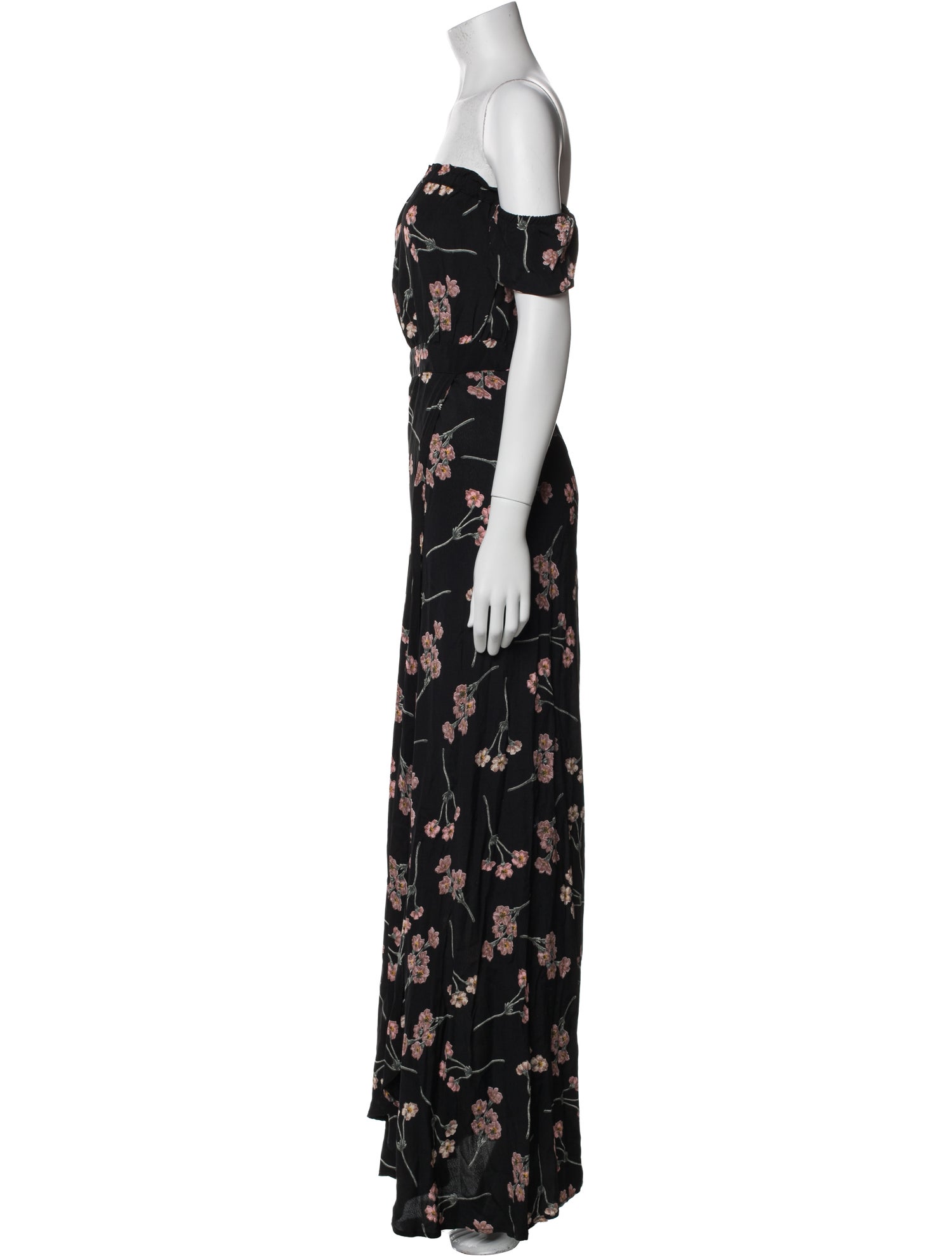 Flynn Skye Floral Print Long Dress