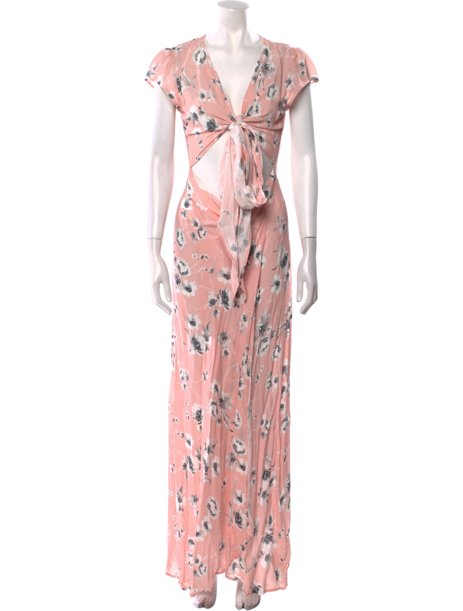 Flynn Skye Floral Print Long Dress w/ Tags