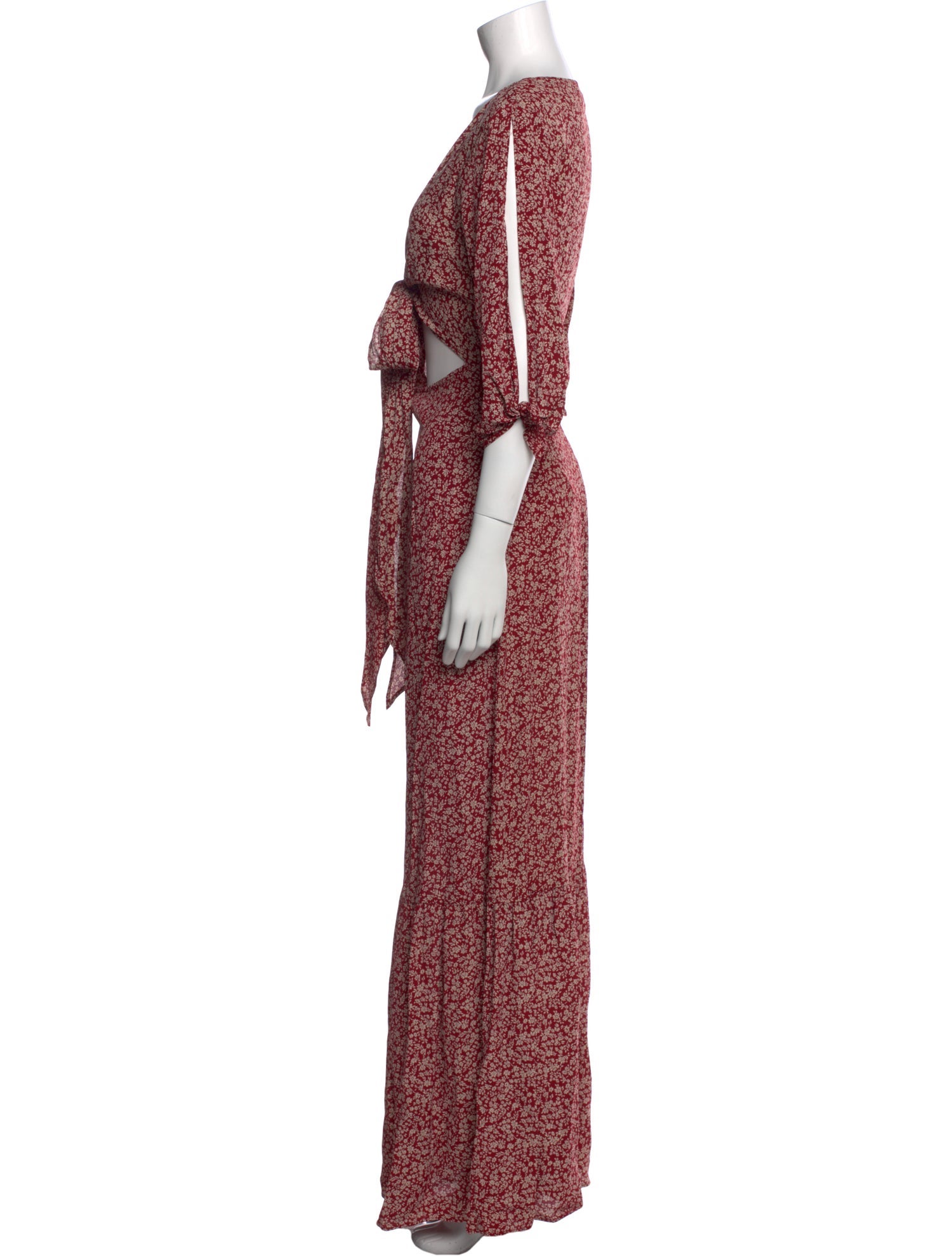 Flynn Skye Floral Print Long Dress