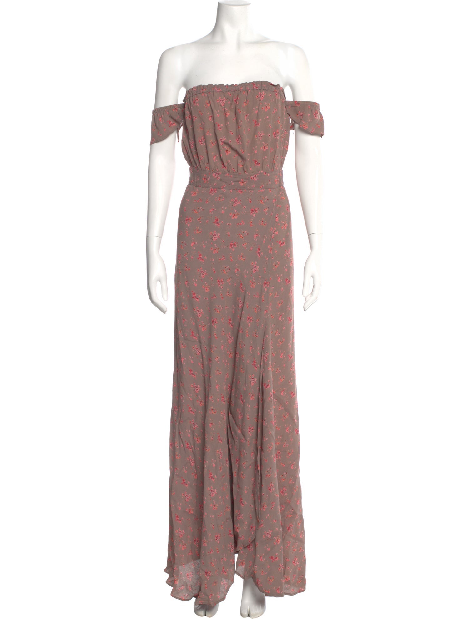 Flynn Skye Floral Print Long Dress