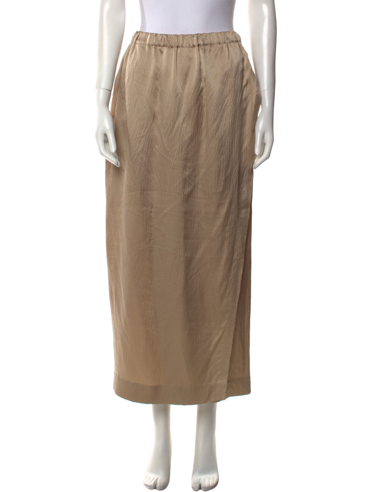 Femme Maison Silk Midi Length Skirt