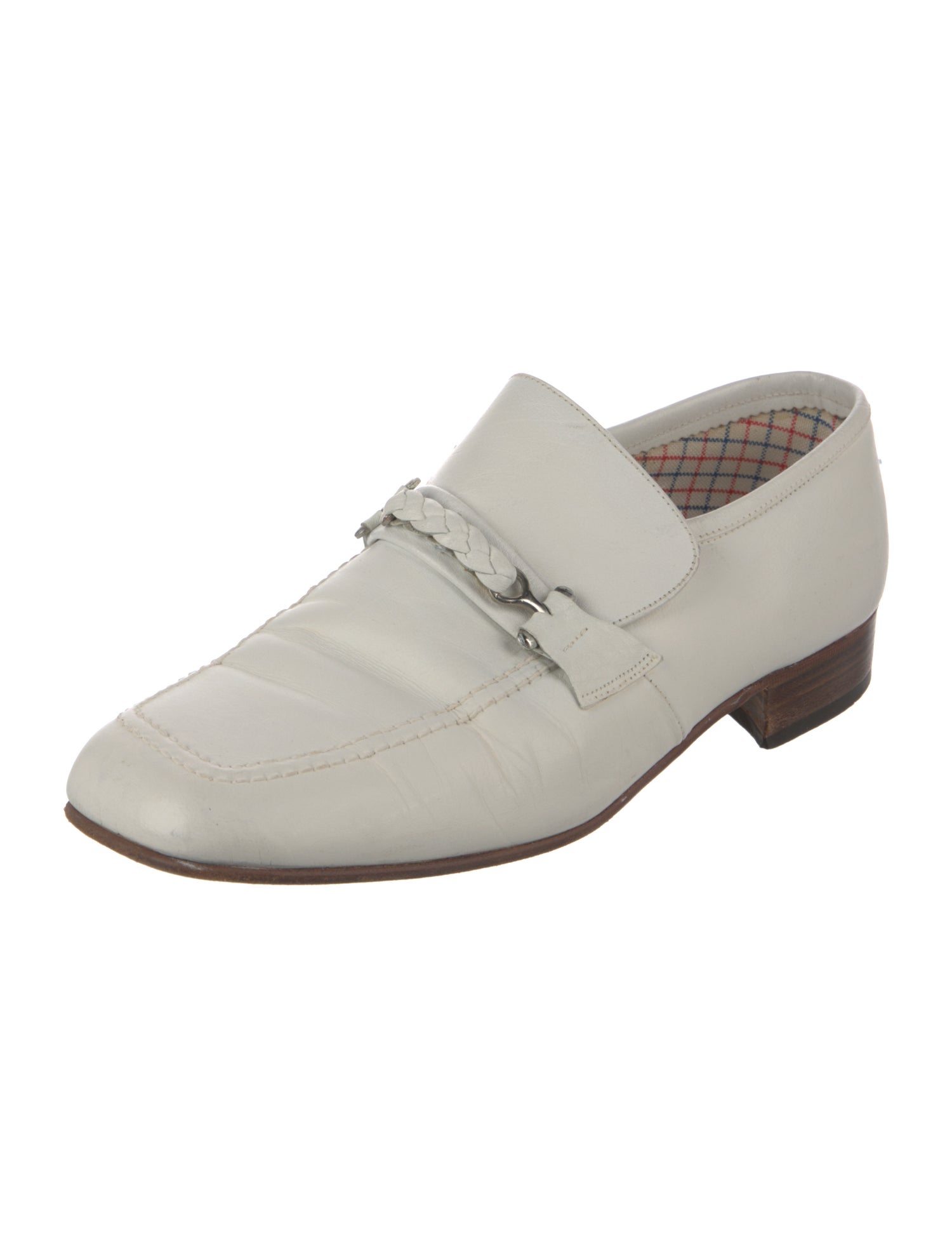 Florsheim Leather Braided Accents Dress Loafers