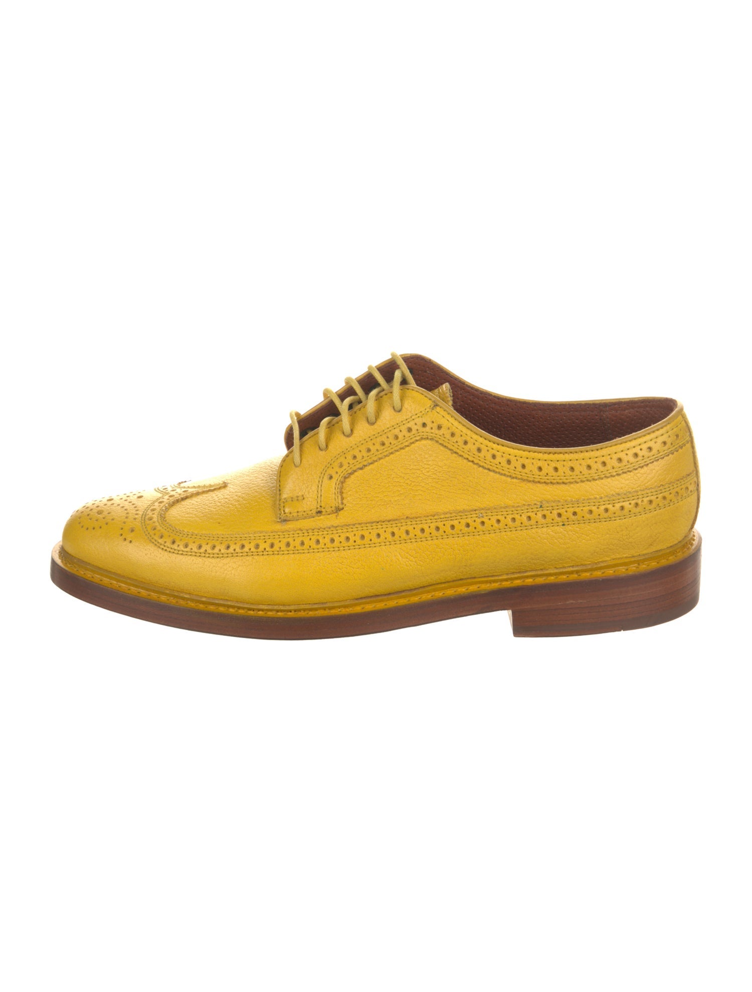 Florsheim Leather Colorblock Pattern Oxfords