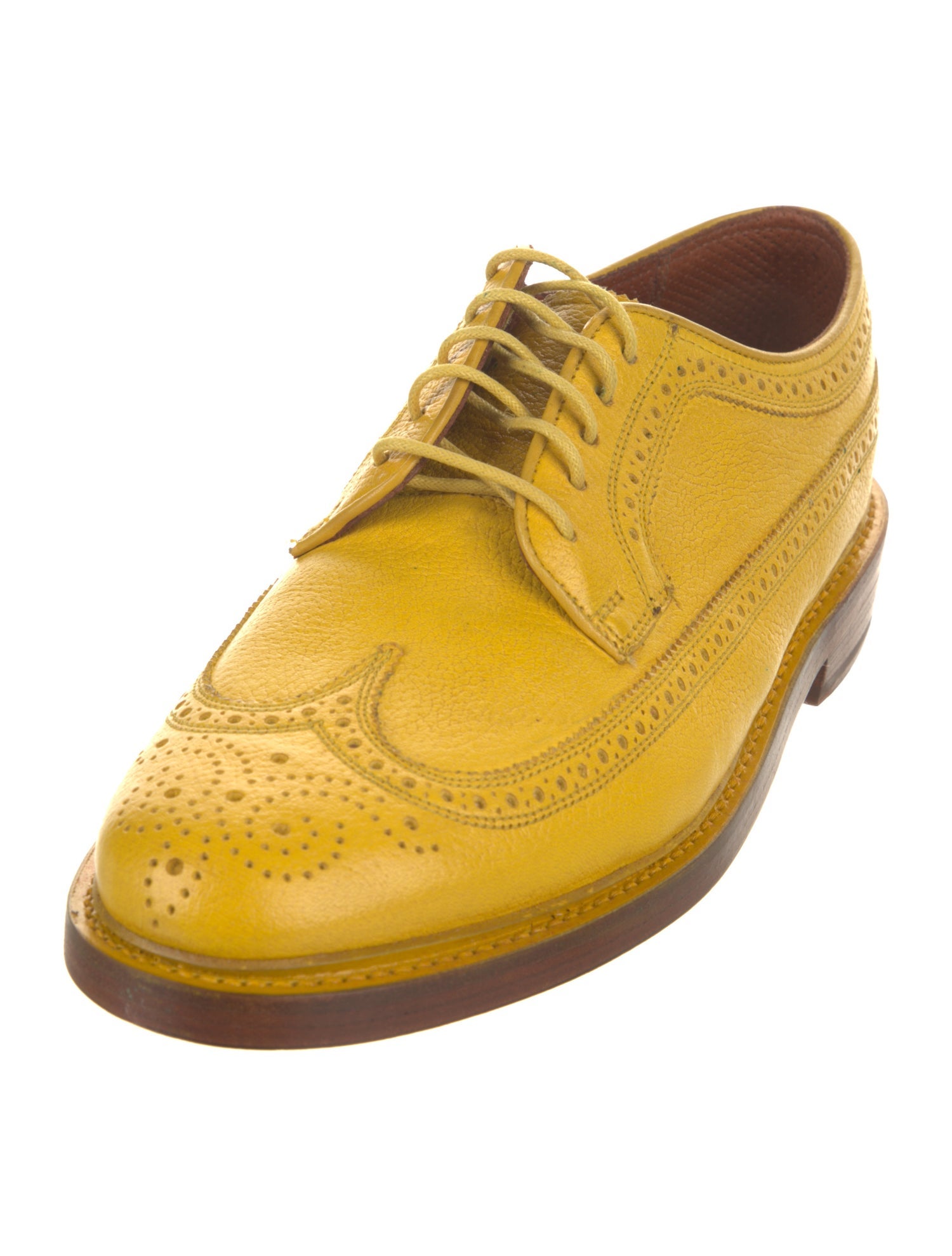 Florsheim Leather Colorblock Pattern Oxfords
