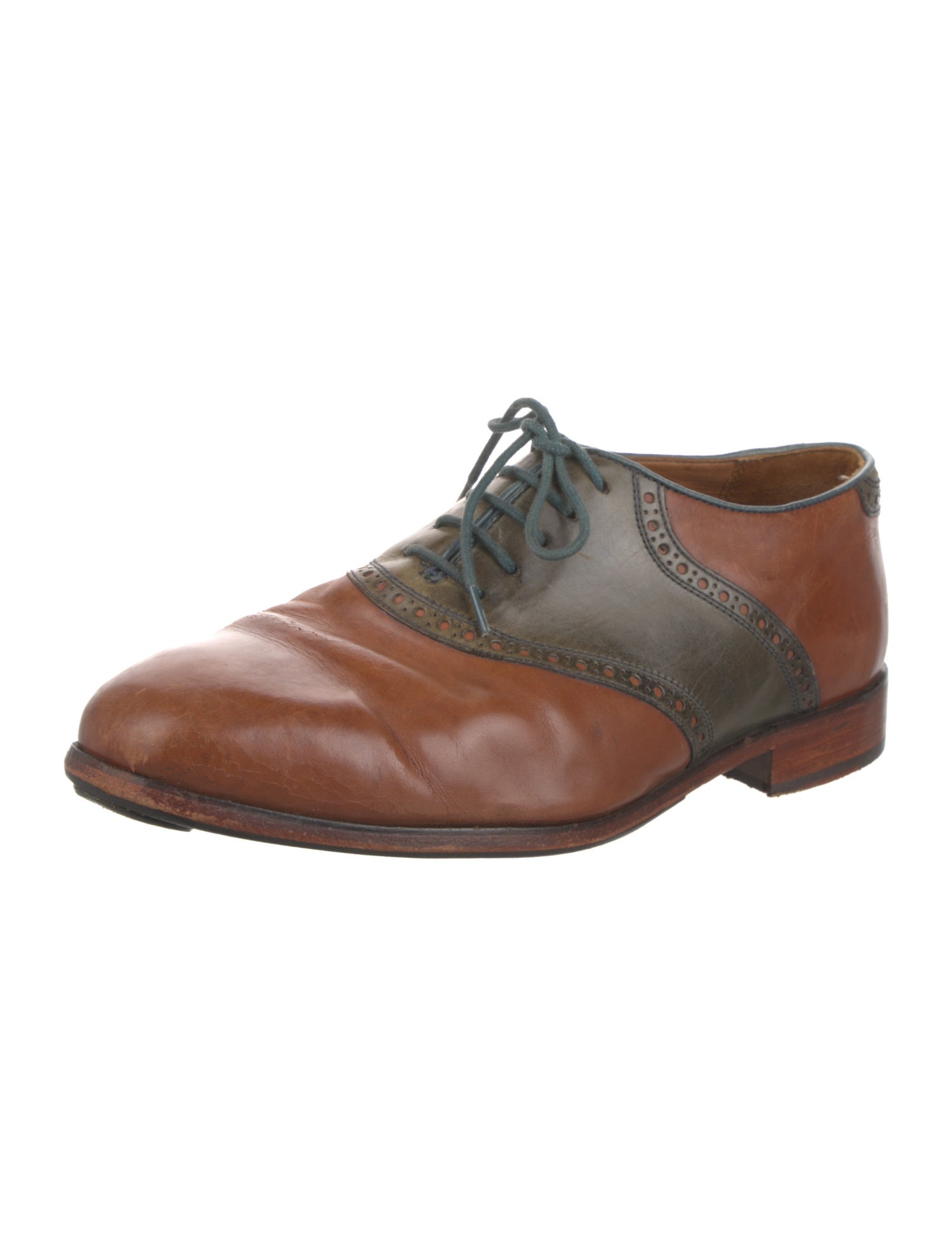 Florsheim Leather Colorblock Pattern Spectators