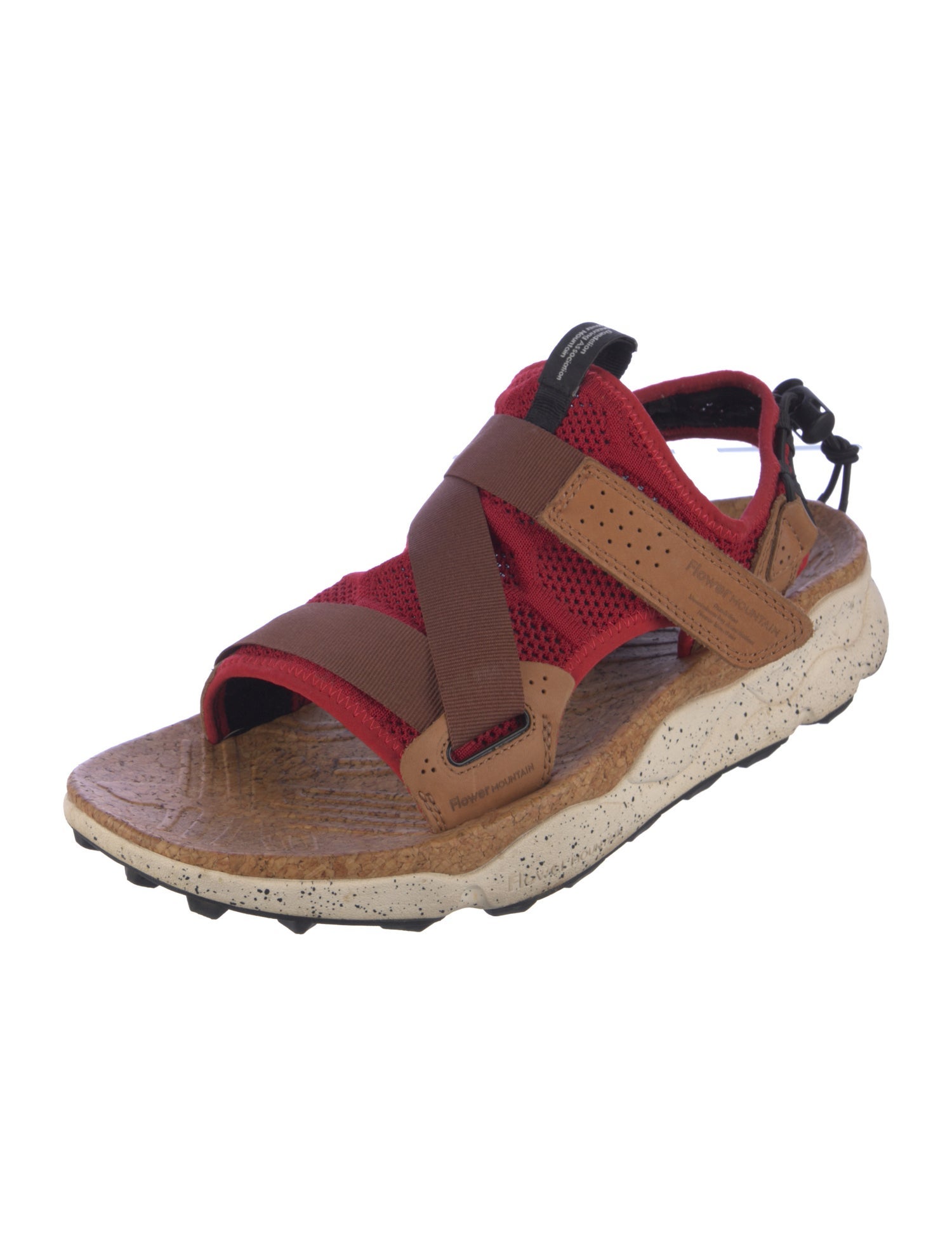 Flower Mountain Colorblock Pattern Sandals