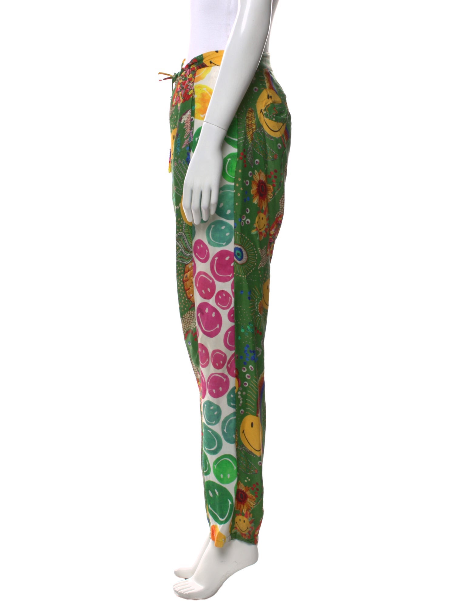 Farm Rio x Smiley Floral Print Straight Leg Pants