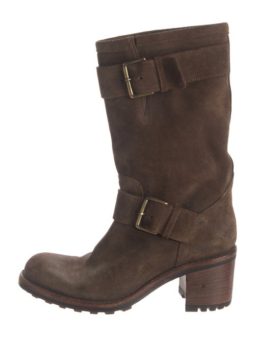 Free Lance Suede Moto Boots