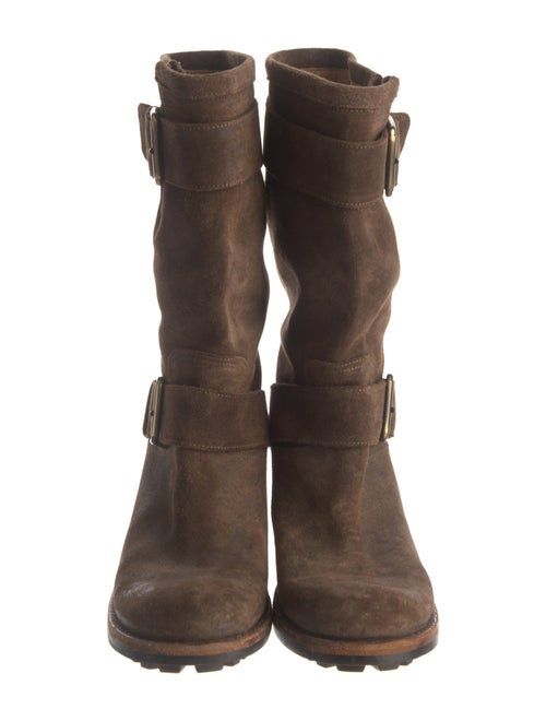 Free Lance Suede Moto Boots