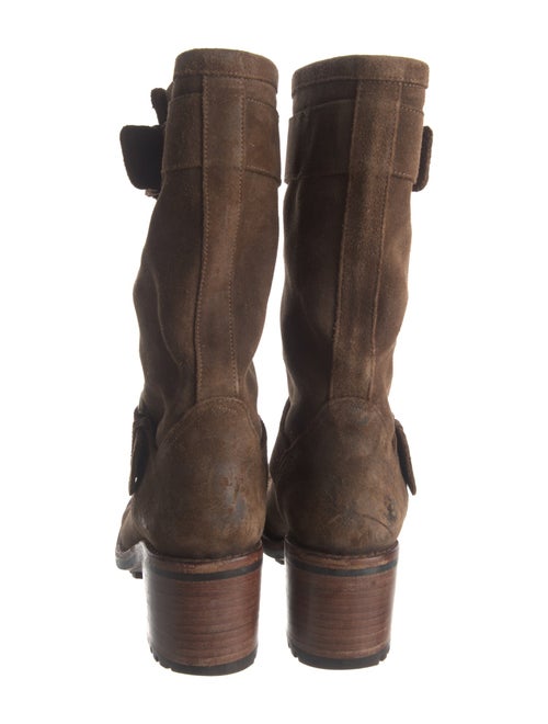 Free Lance Suede Moto Boots