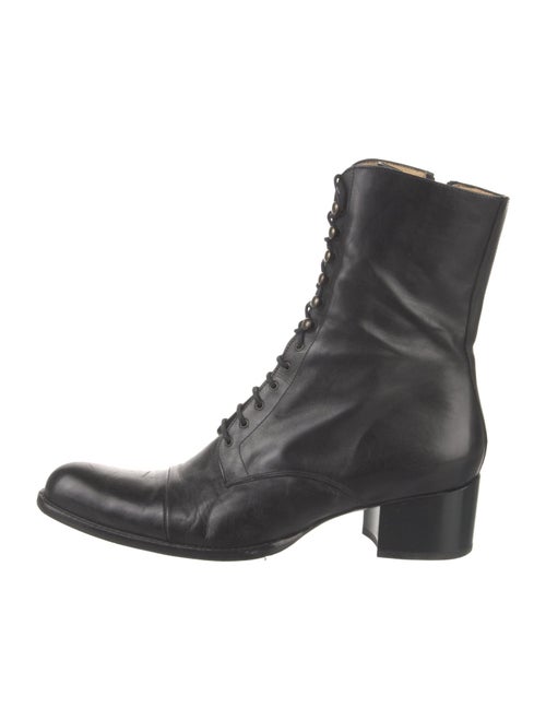 Free Lance Leather Combat Boots