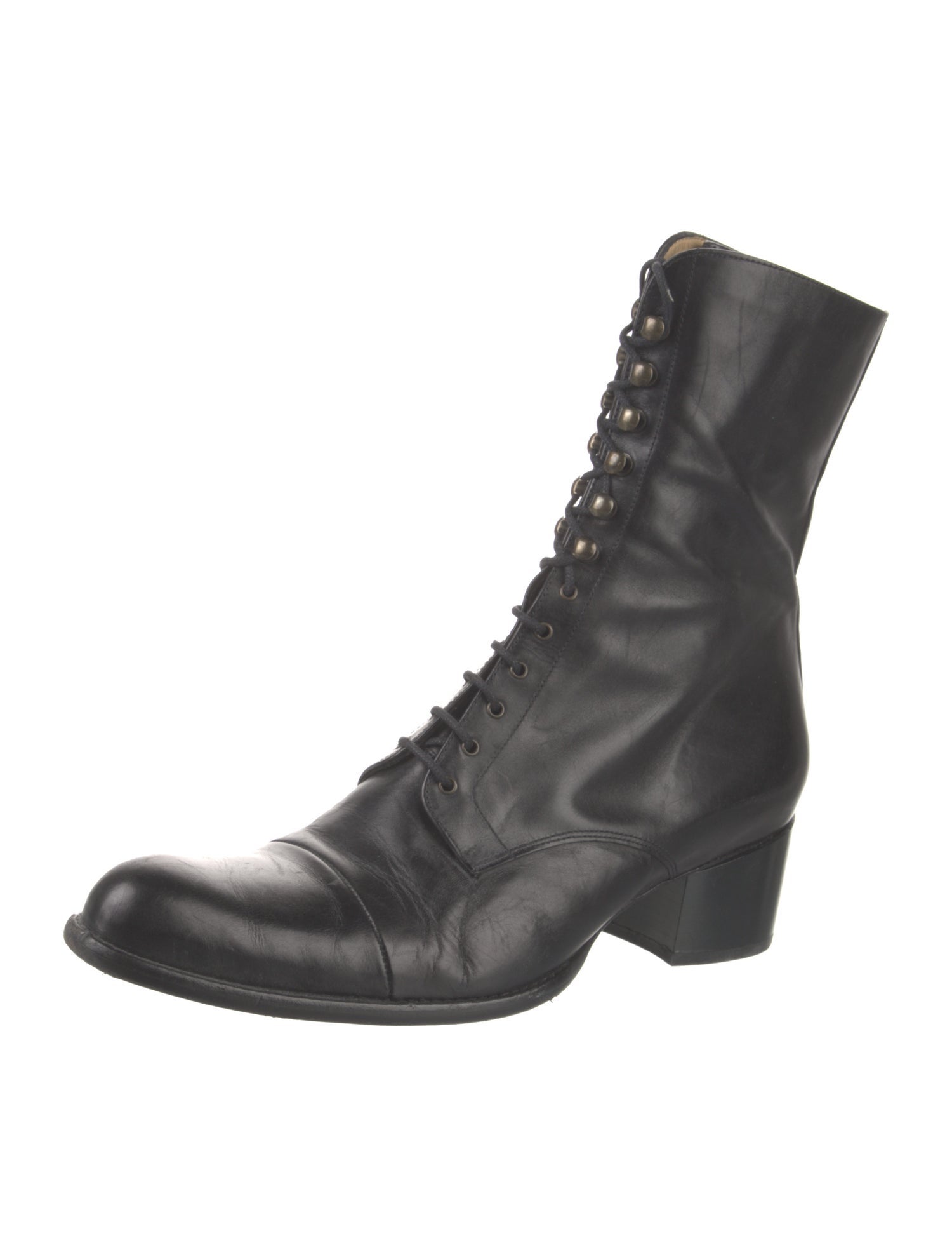 Free Lance Leather Combat Boots