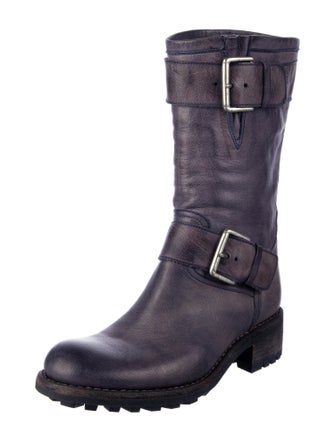 Free Lance Leather Moto Boots