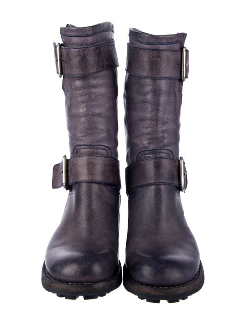 Free Lance Leather Moto Boots