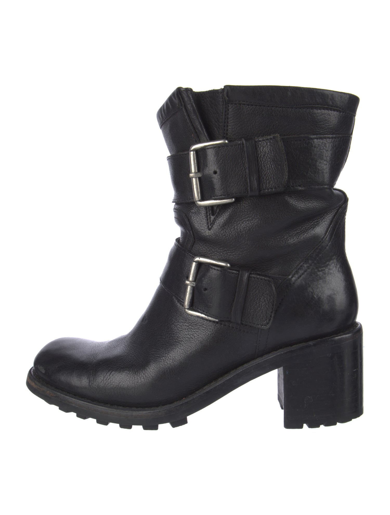 Free Lance Leather Moto Boots