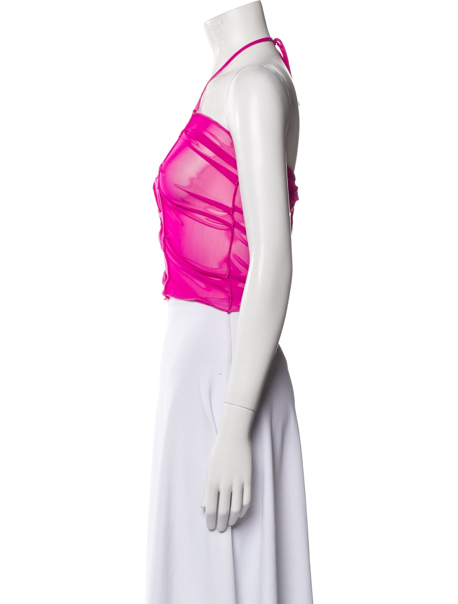 Fanci Halterneck Sleeveless Crop Top