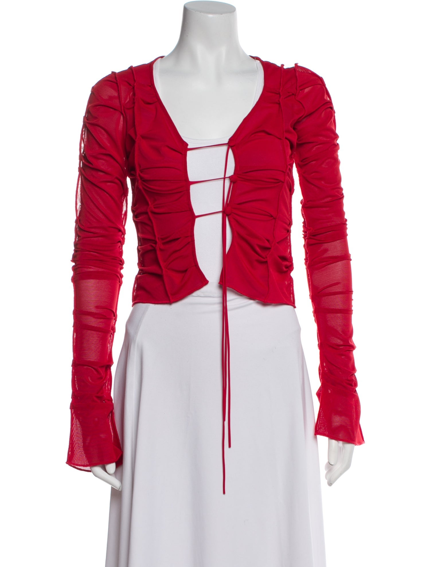 Fanci V-Neck Long Sleeve Crop Top