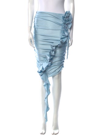 Fanci Ruffle Embellishment Midi Length Skirt