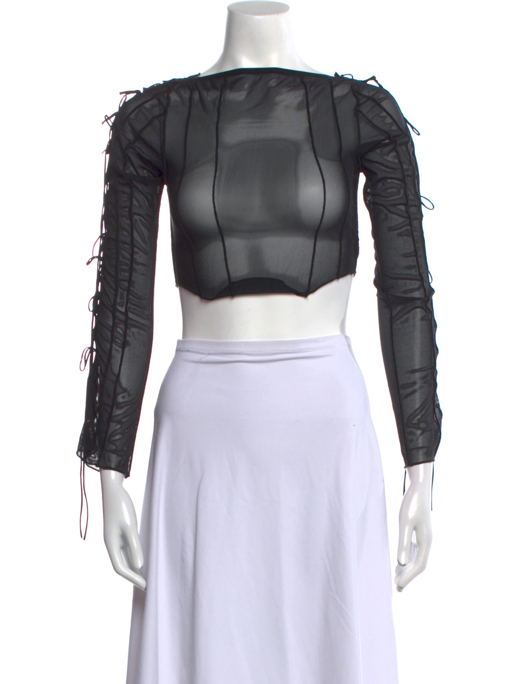 Fanci Off-The-Shoulder Long Sleeve Crop Top