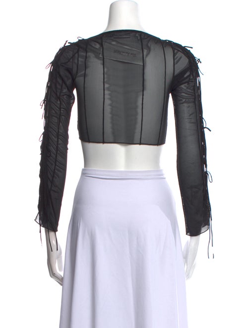 Fanci Off-The-Shoulder Long Sleeve Crop Top