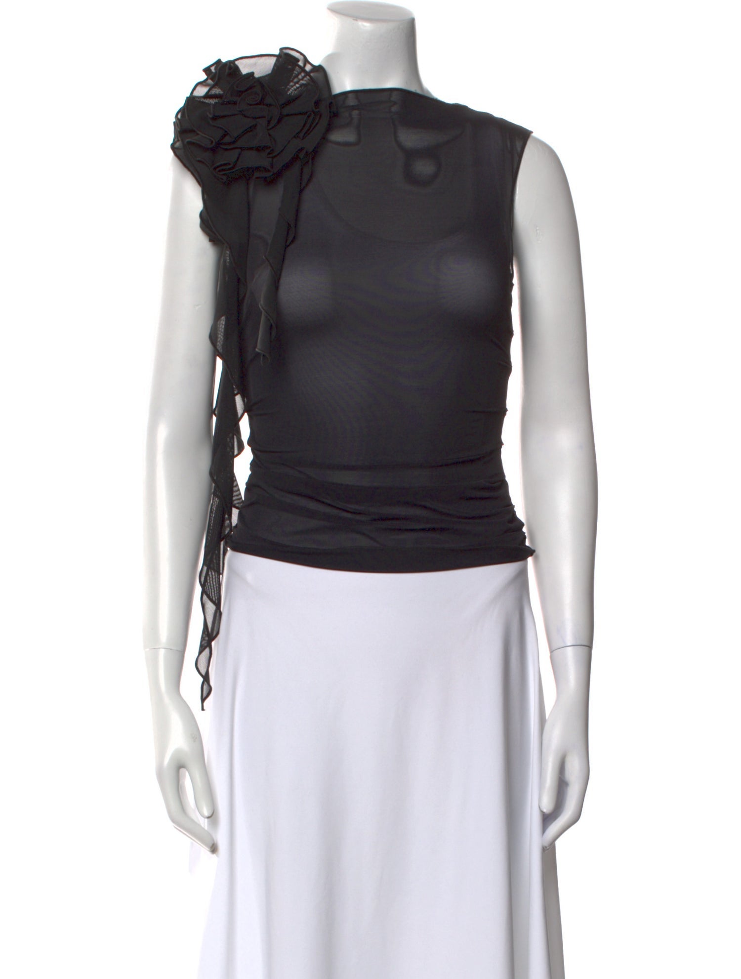 Fanci Asymmetrical Sleeveless Crop Top