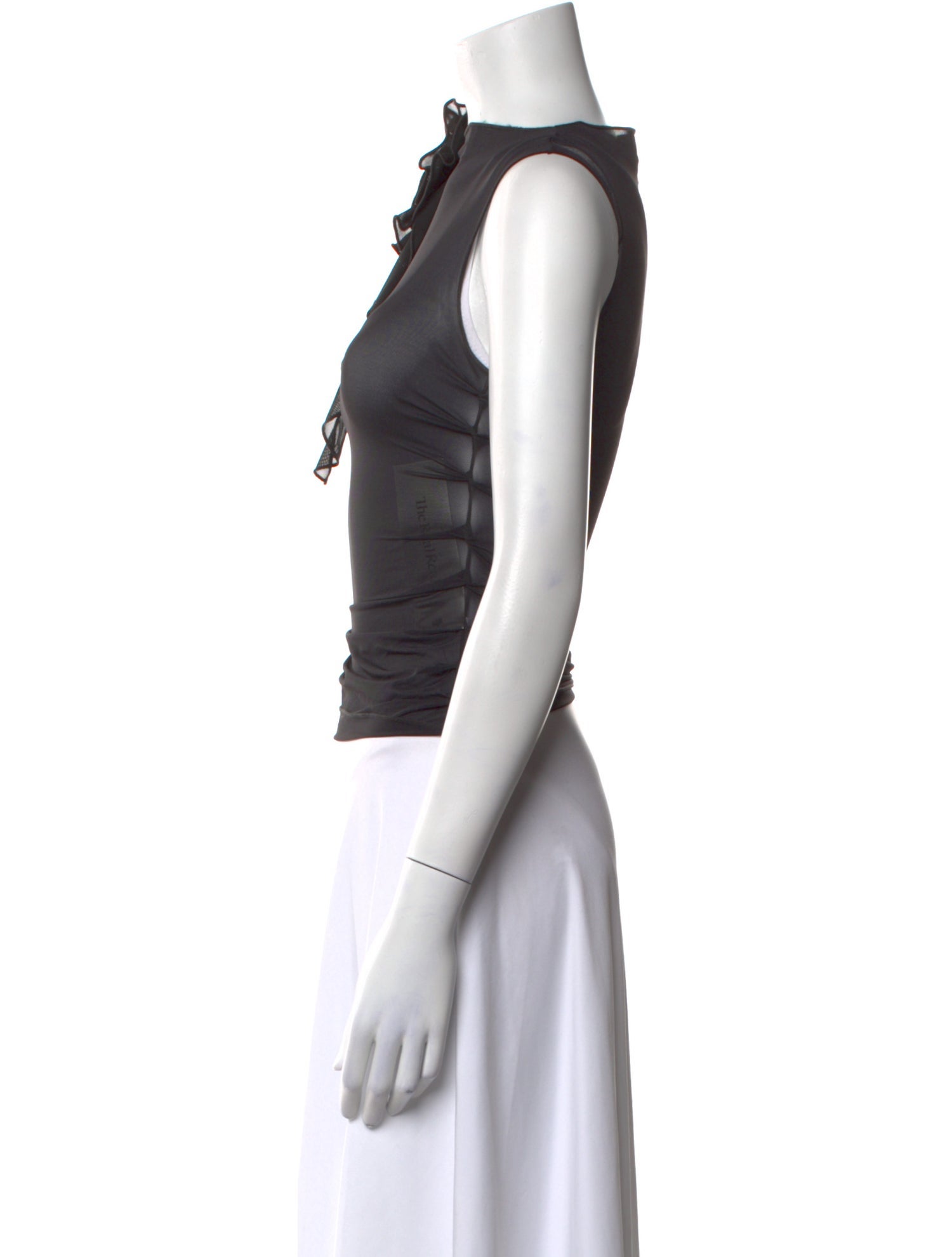 Fanci Asymmetrical Sleeveless Crop Top