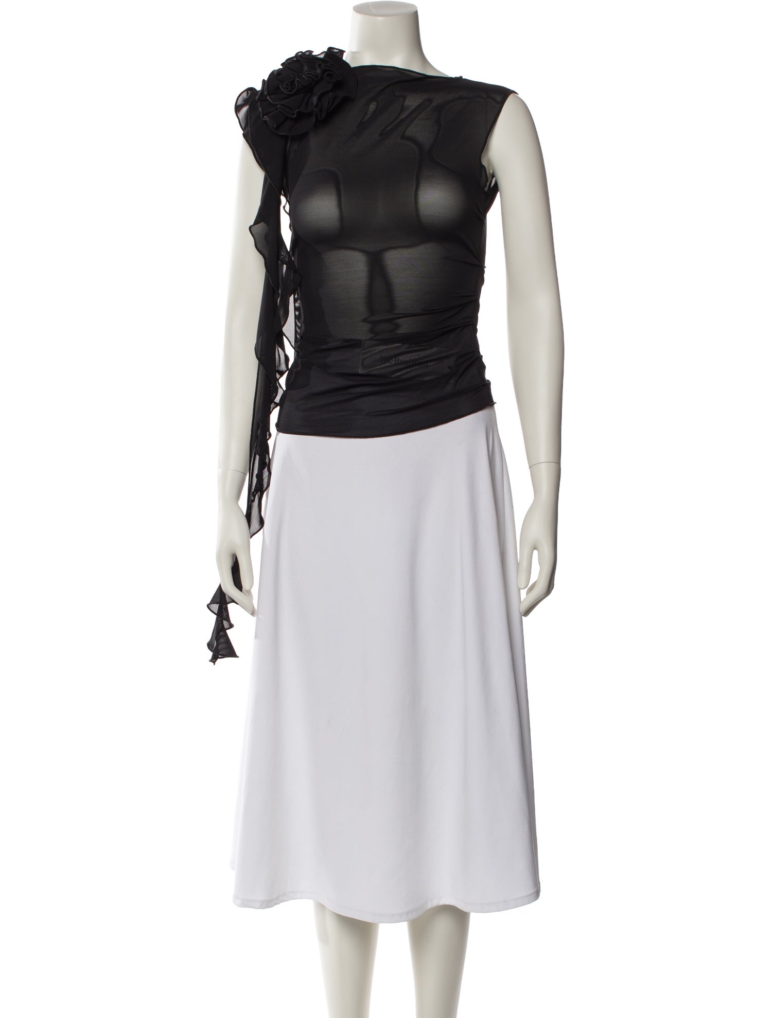 Fanci Bateau Neckline Sleeveless Crop Top