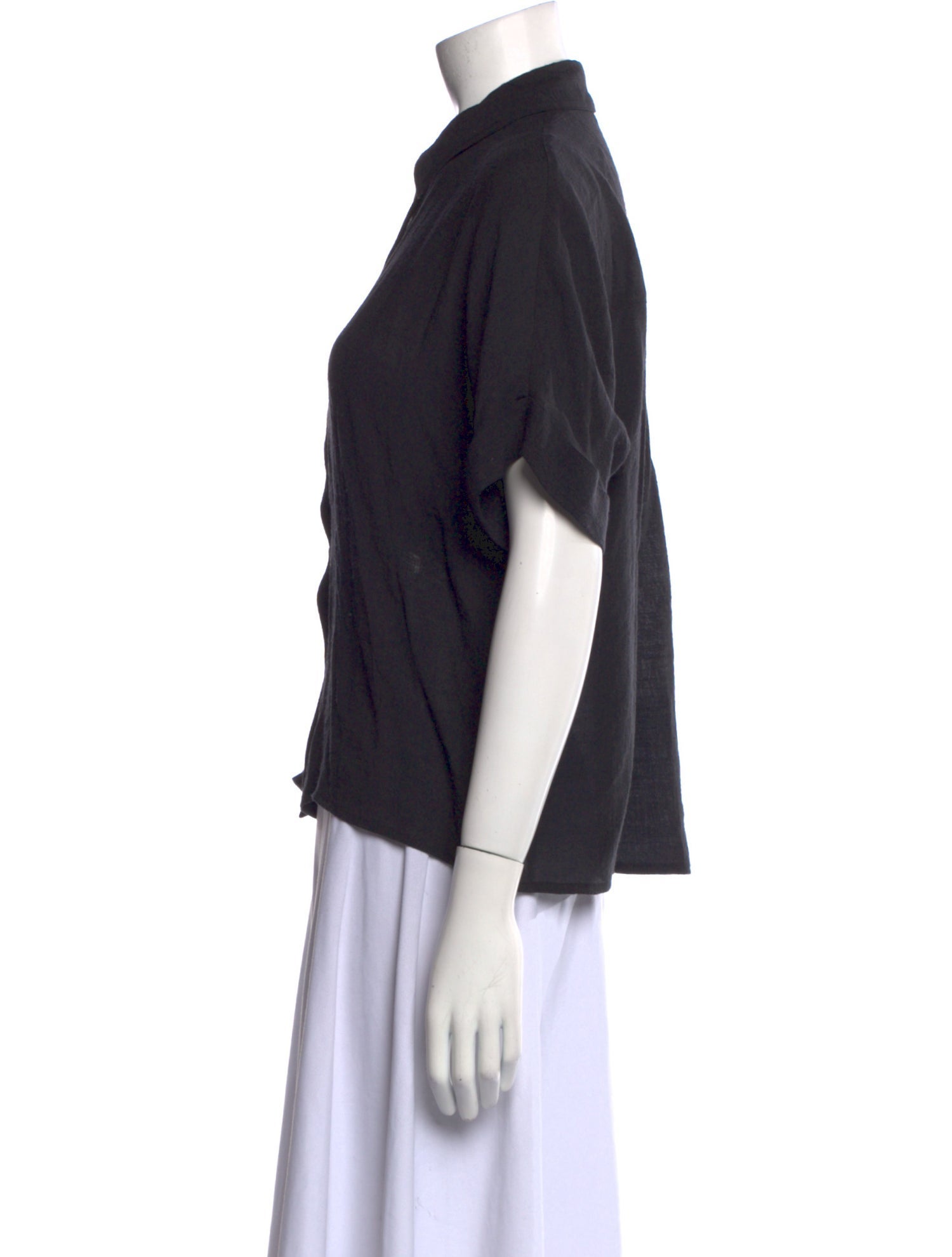 Fun & Fun Short Sleeve Button-Up Top