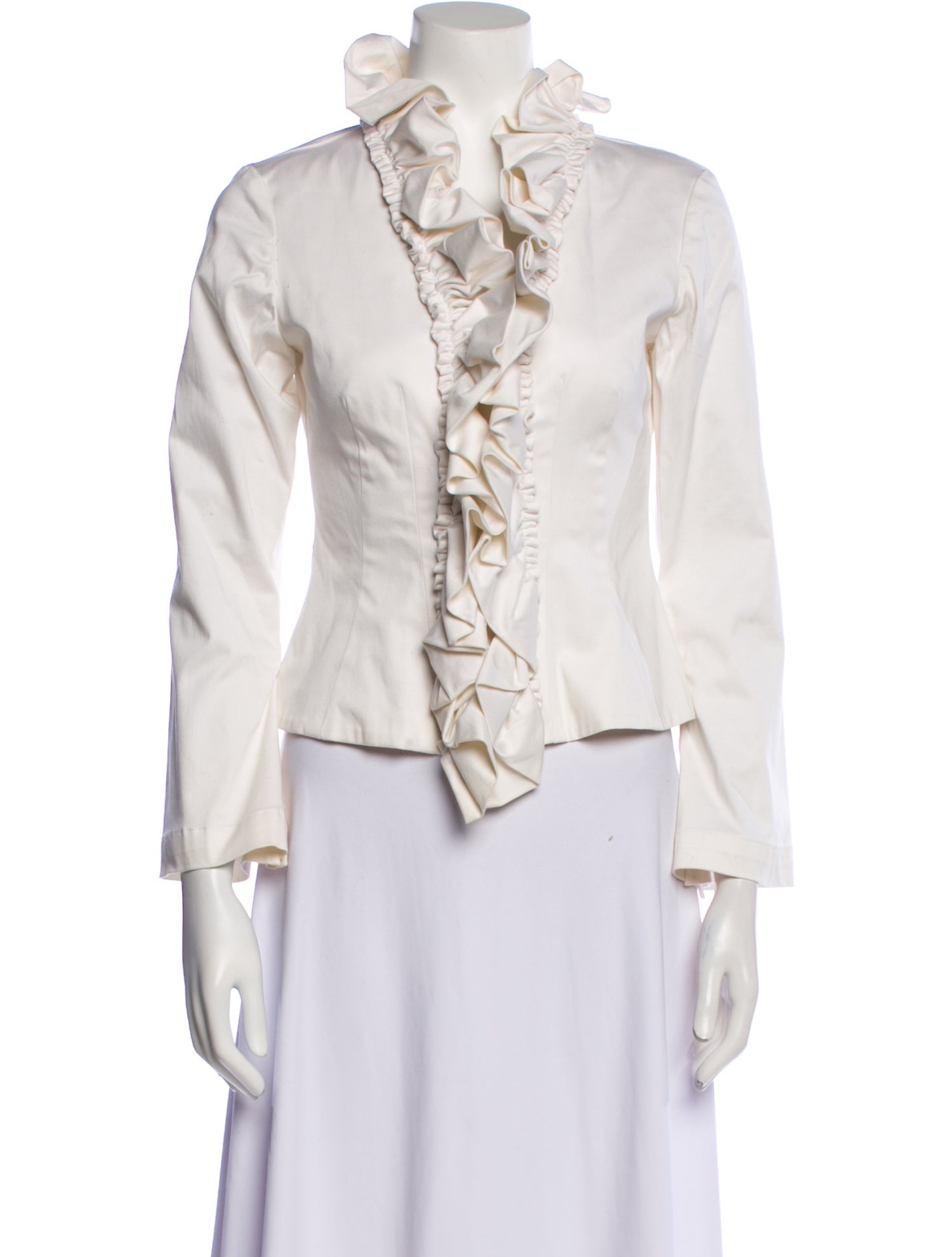 Finley Mock Neck Long Sleeve Blouse