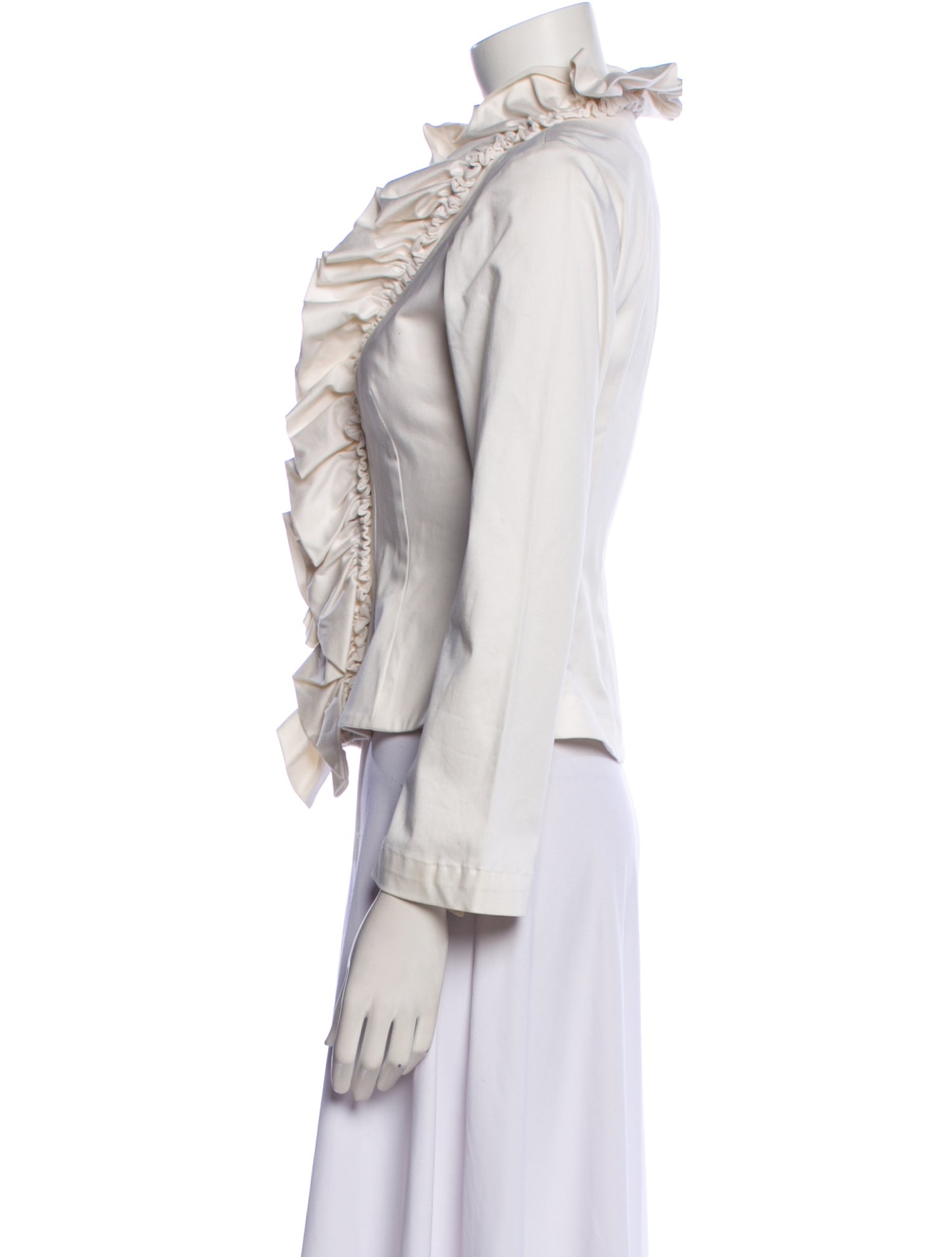 Finley Mock Neck Long Sleeve Blouse