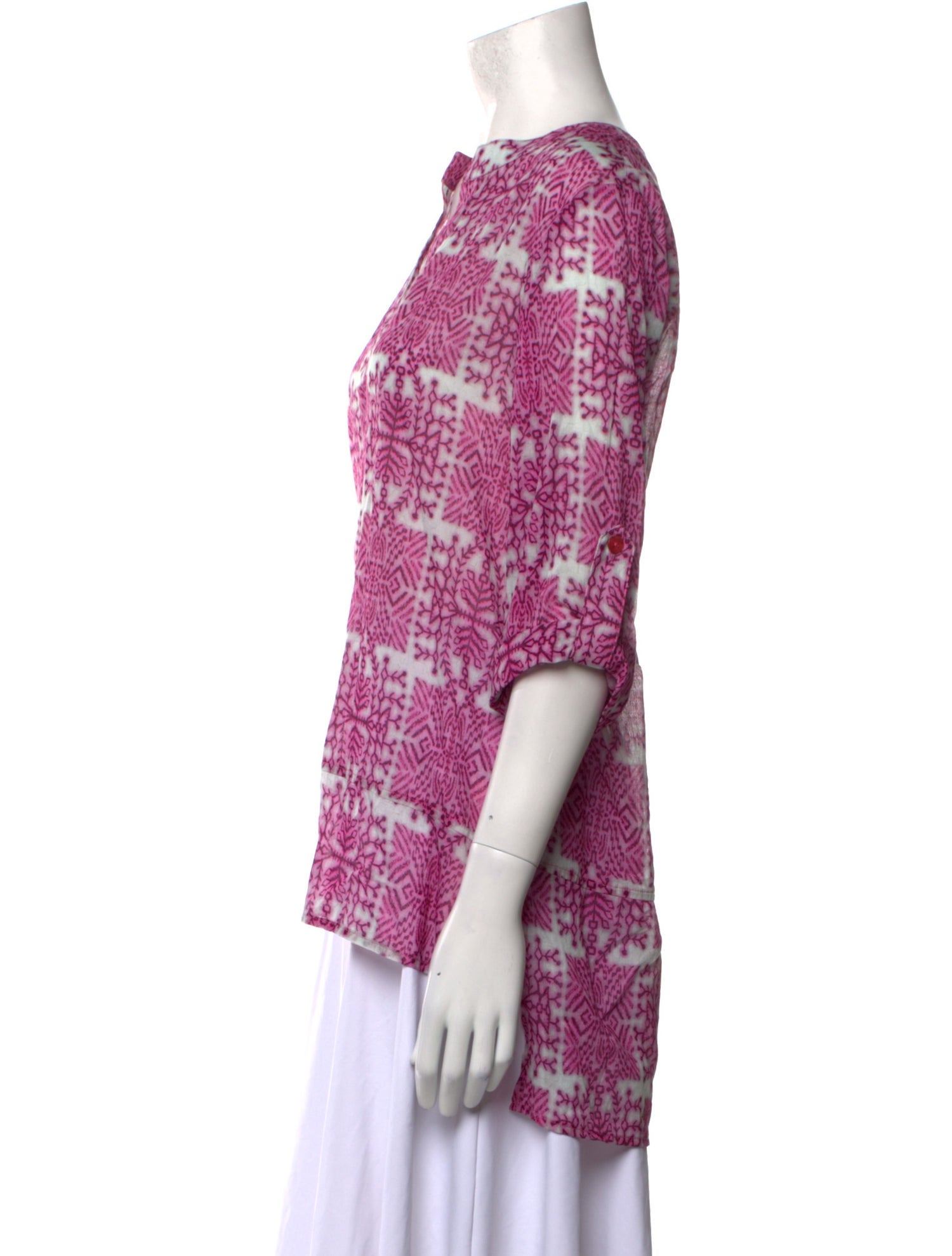 Finley Printed V-Neck Blouse