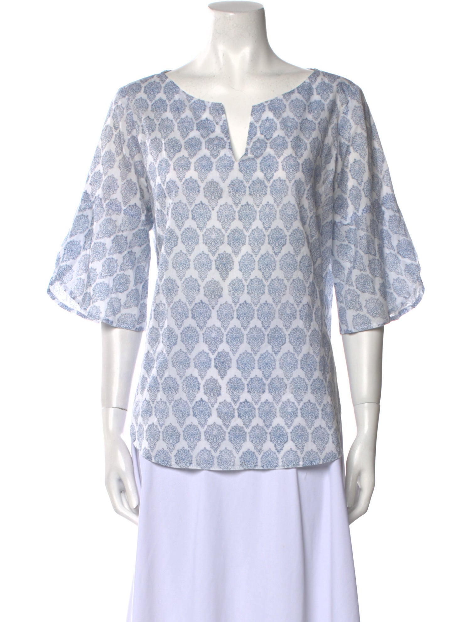 Finley Printed V-Neck Blouse