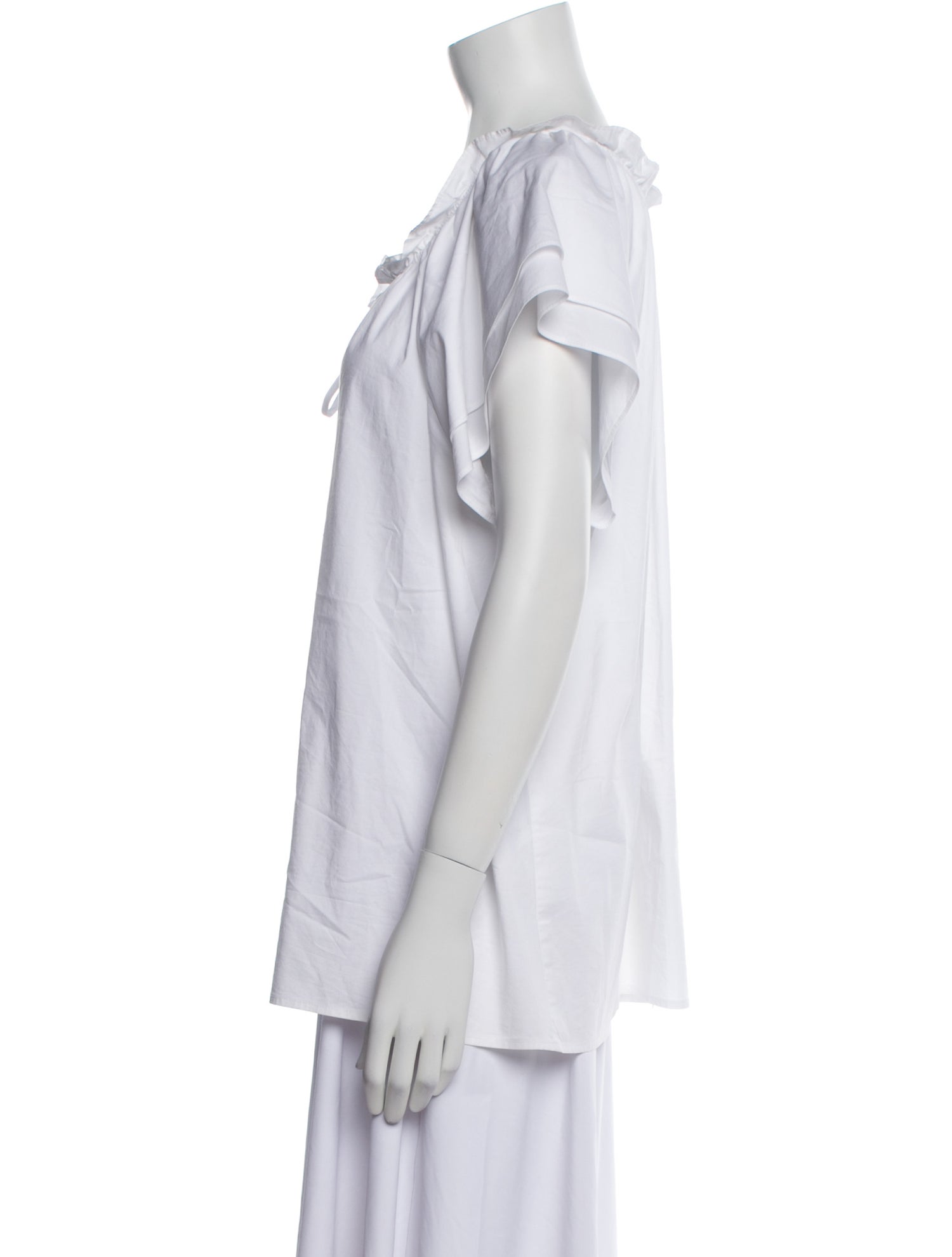 Finley V-Neck Short Sleeve Blouse