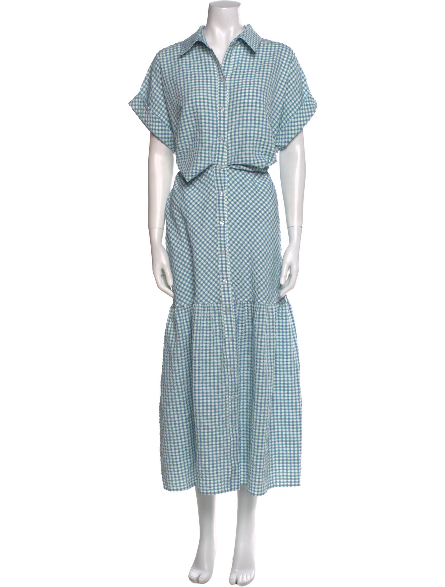 Finley Plaid Print Long Dress