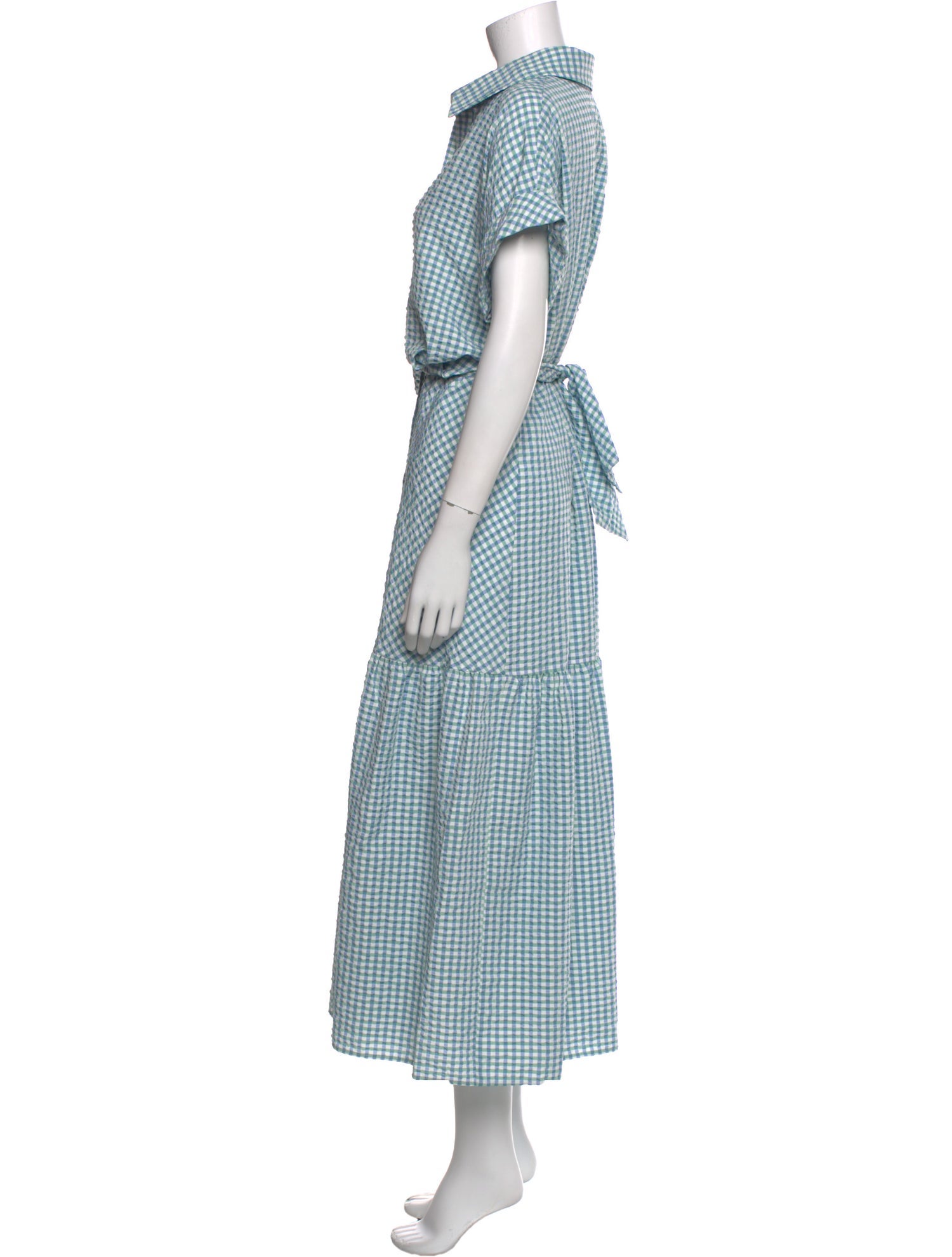 Finley Plaid Print Long Dress