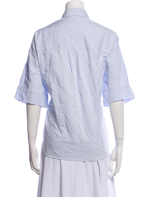 Finley Striped Short Sleeve Button-Up Top