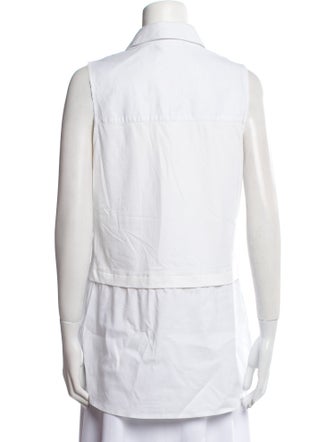 Finley Sleeveless Button-Up Top