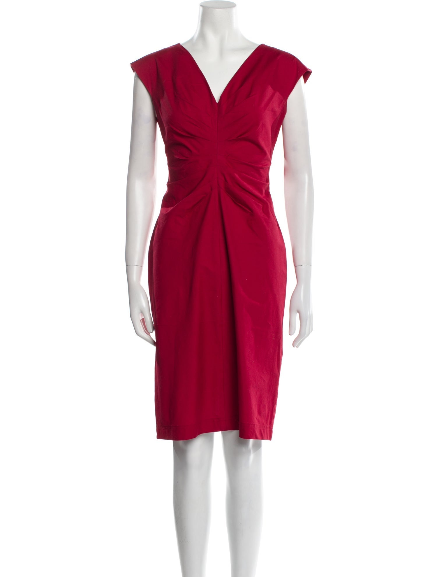 Finley V-Neck Knee-Length Dress