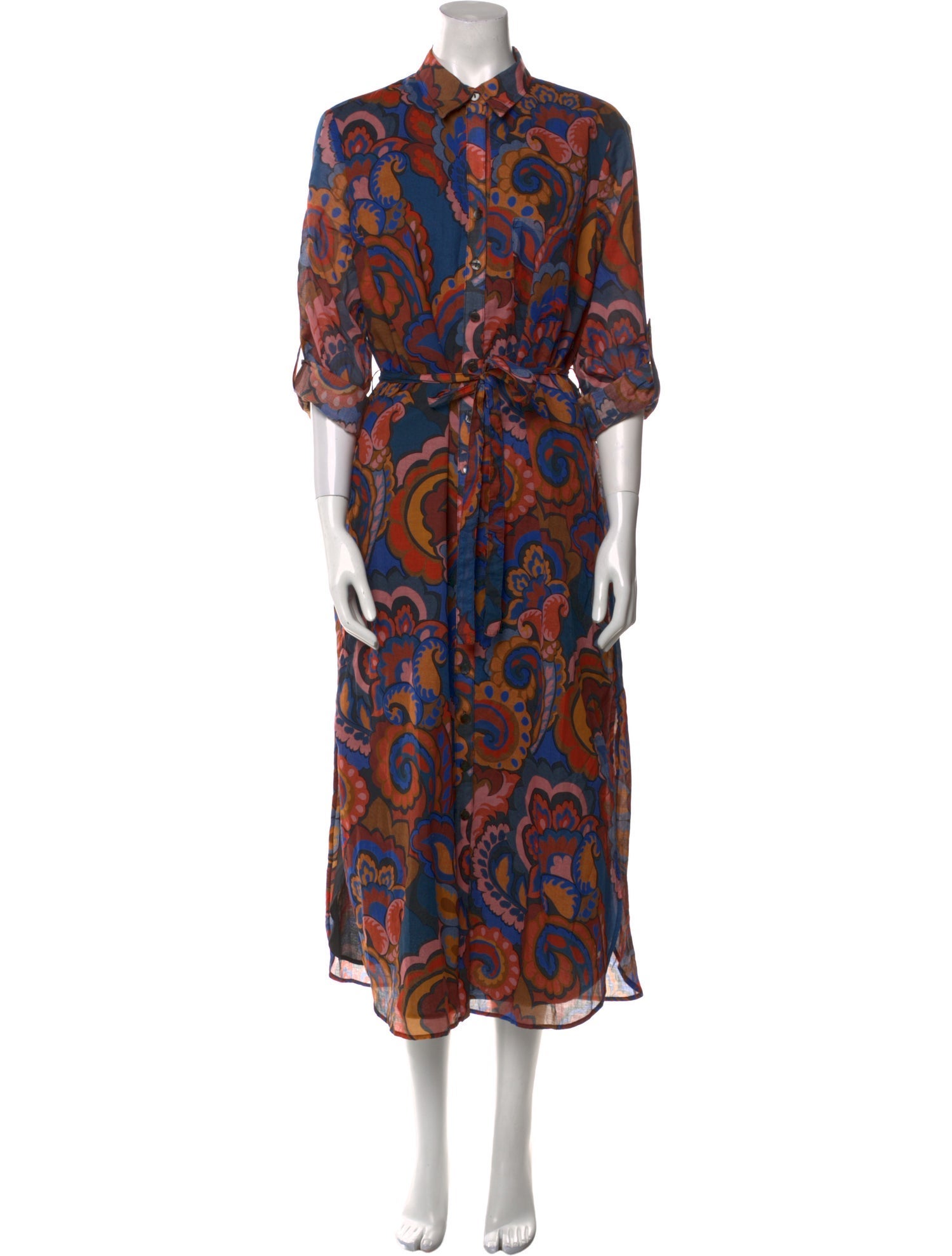 Finley Paisley Print Long Dress