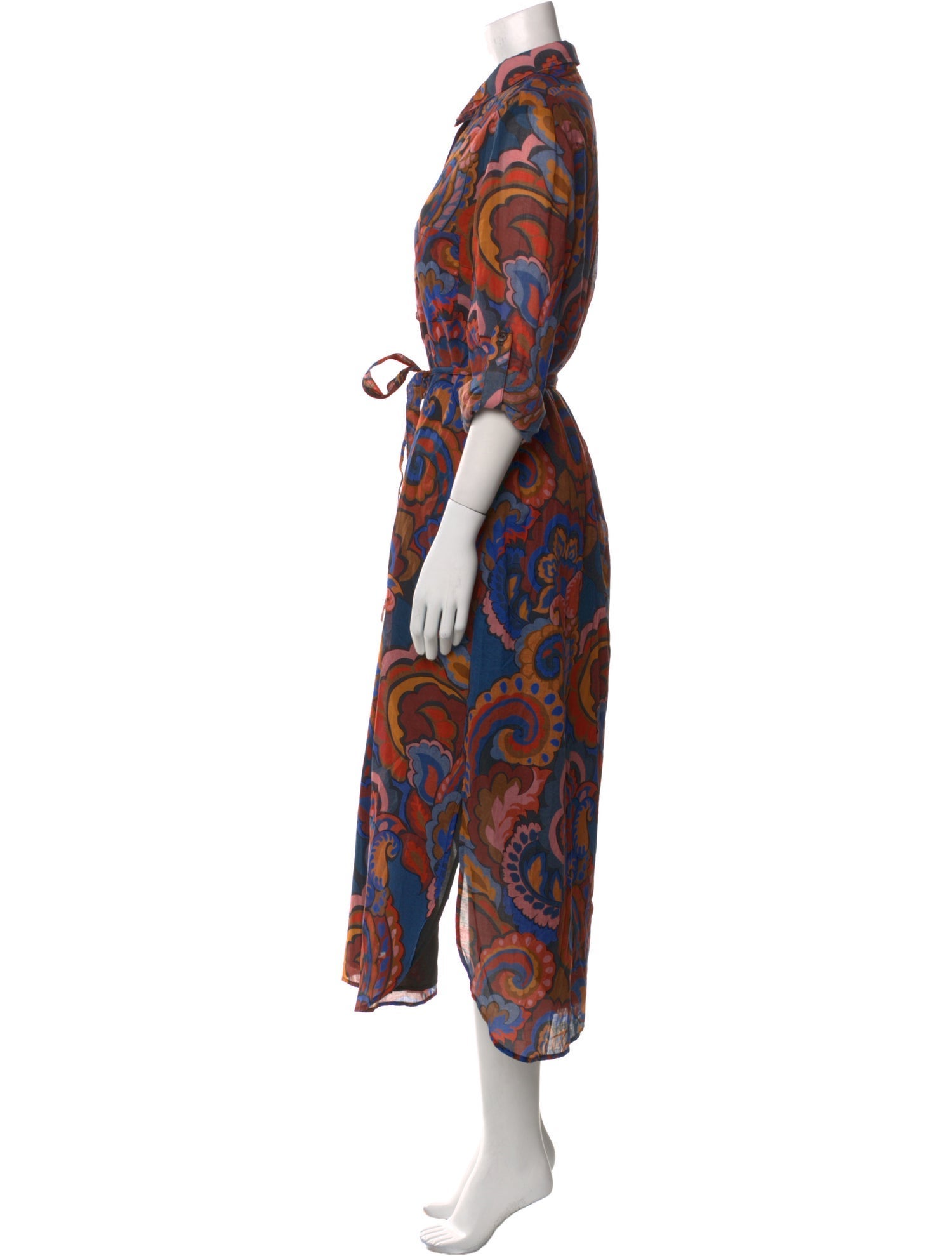 Finley Paisley Print Long Dress