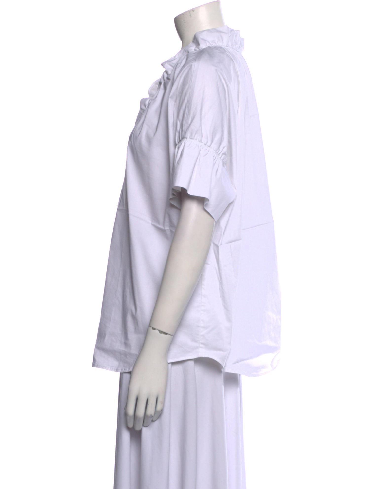 Finley V-Neck Short Sleeve Button-Up Top