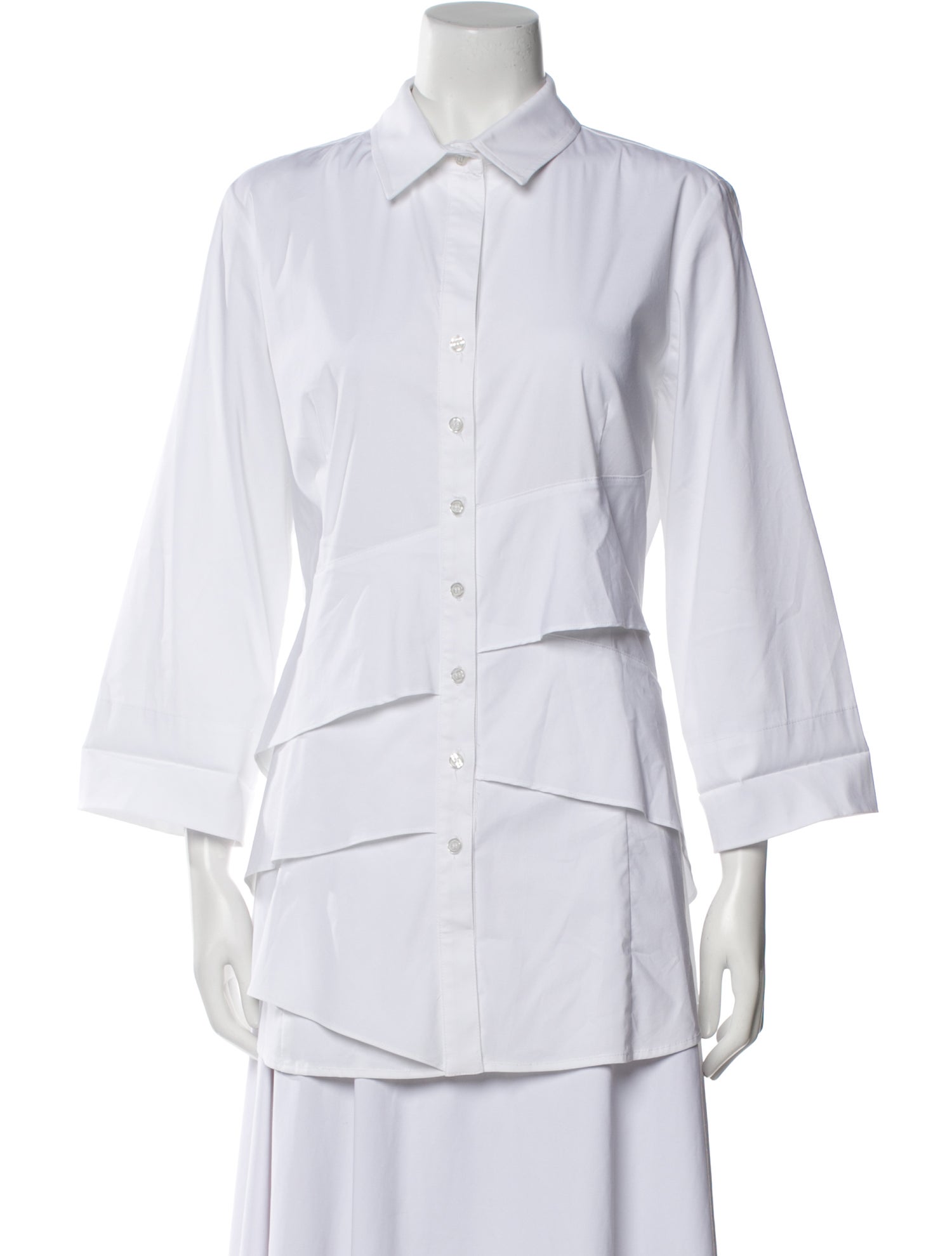 Finley Three-Quarter Sleeve Button-Up Top w/ Tags