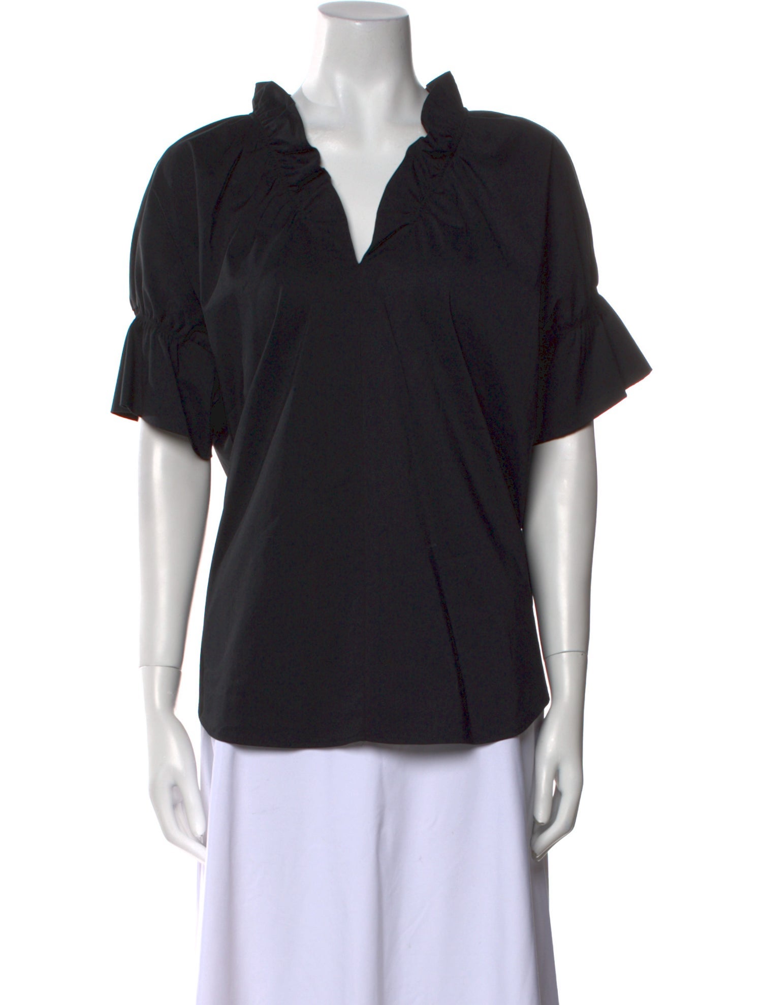 Finley V-Neck Short Sleeve Blouse