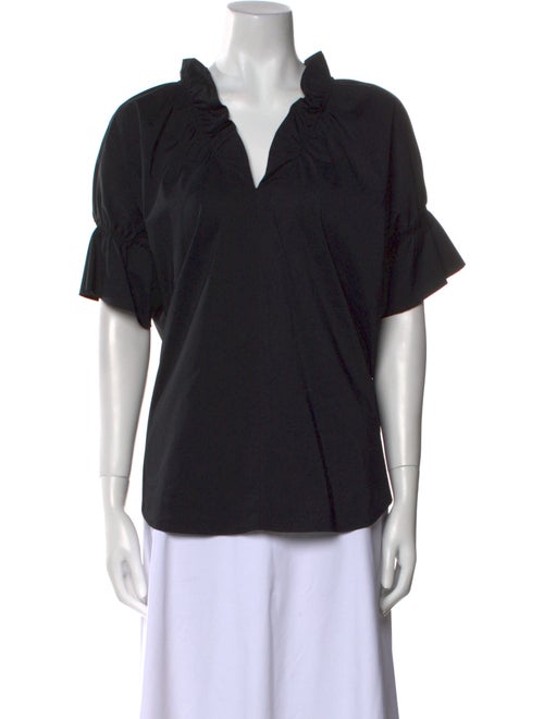 Finley V-Neck Short Sleeve Blouse