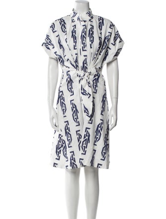 Finley Printed Midi Length Dress w/ Tags