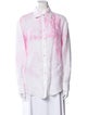 Finley Linen Tie-Dye Print Button-Up Top