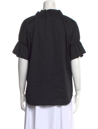 Finley V-Neck Short Sleeve Blouse