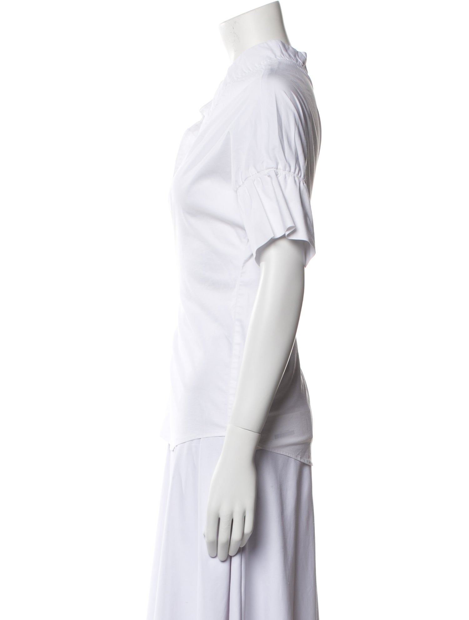 Finley V-Neck Short Sleeve Blouse